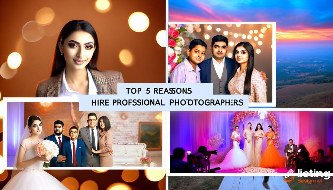 Top 5 Reasons to Hire Professional Photographers